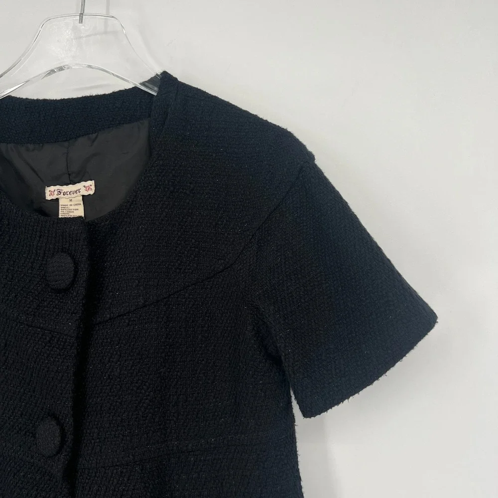 Vtg Forever 21‎ Jacket Womens M Preppy Y2K 2010s Feminine Old Money Coat